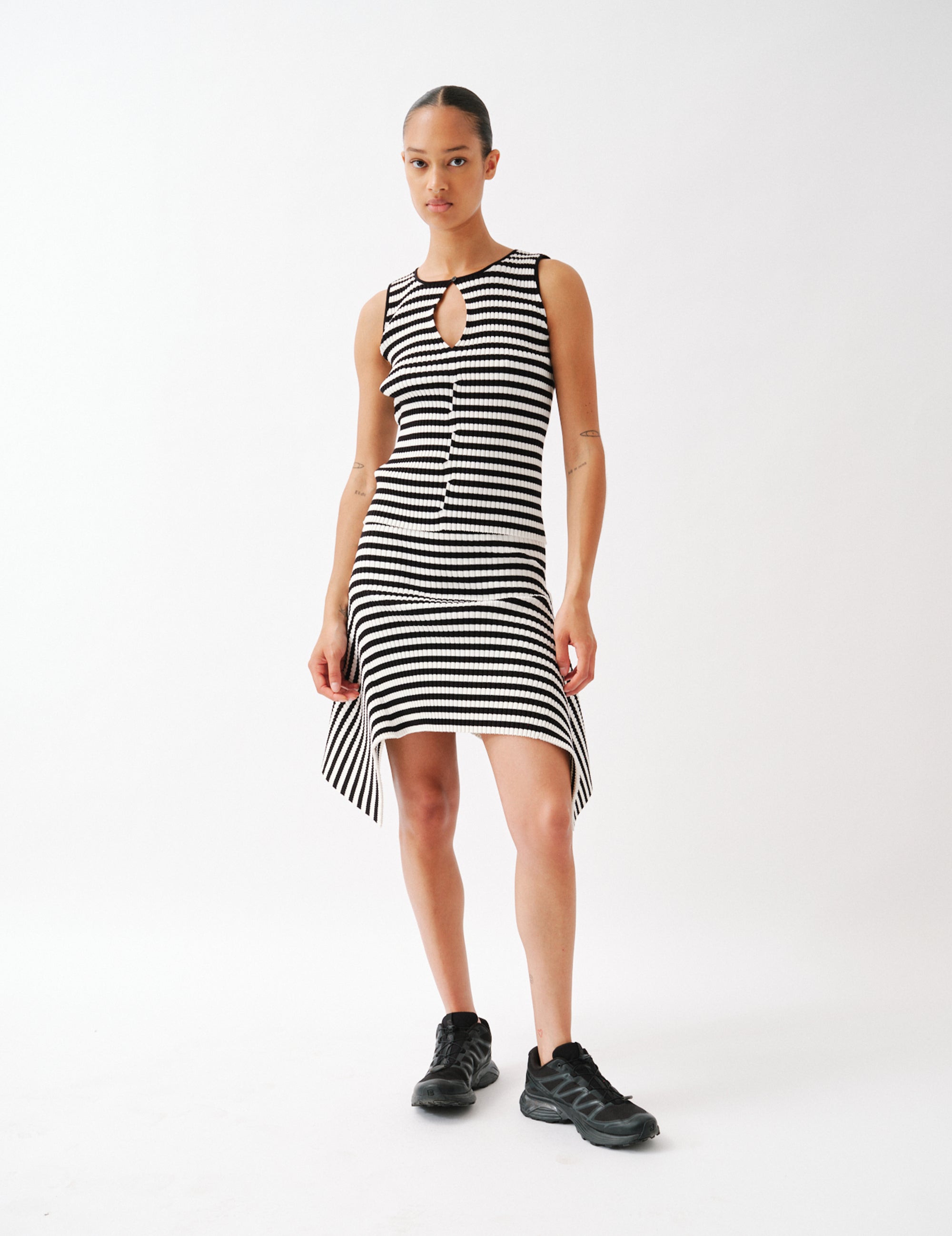 Talulah Top Cream/black stripe